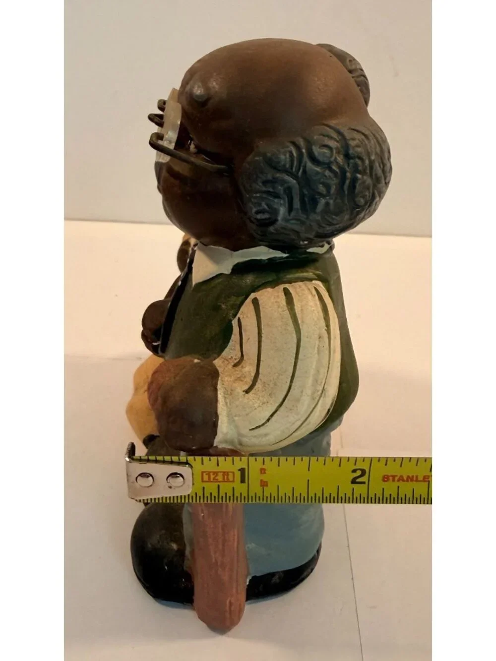 Vintage African American Elderly Couple Cute Old People Man Woman Figurine